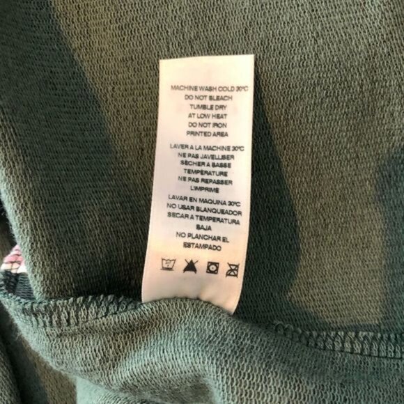 Sundry Green Galen Chenille Terry Striped Hoodie NWT - Picture 12 of 13